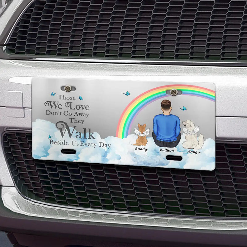 Memorial Pet I'll Carry You With Me - Personalized License Plate