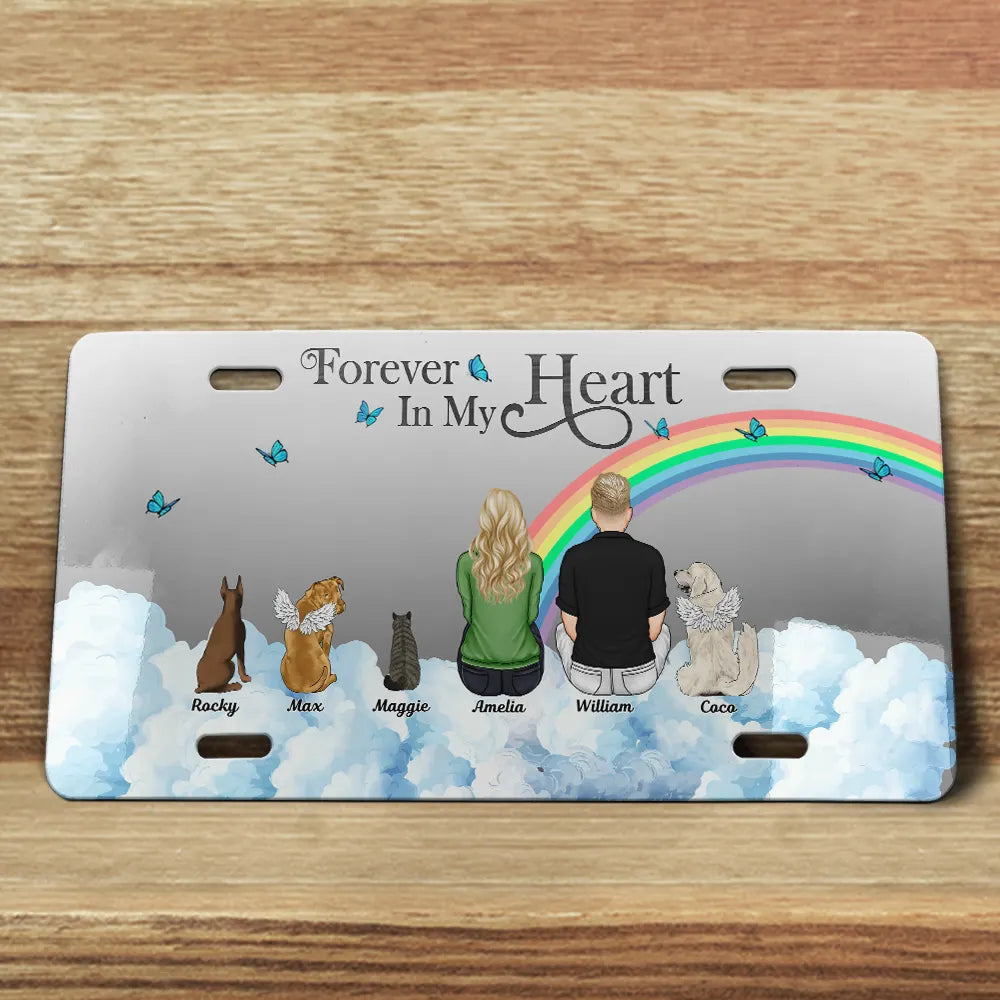 Memorial Pet I'll Carry You With Me - Personalized License Plate