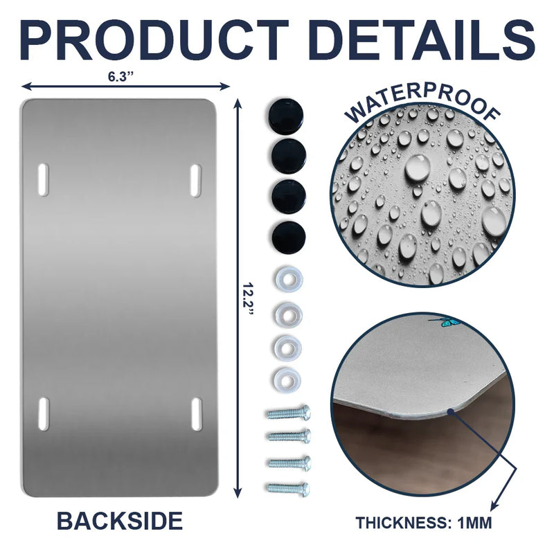 Memorial Pet I'll Carry You With Me - Personalized License Plate