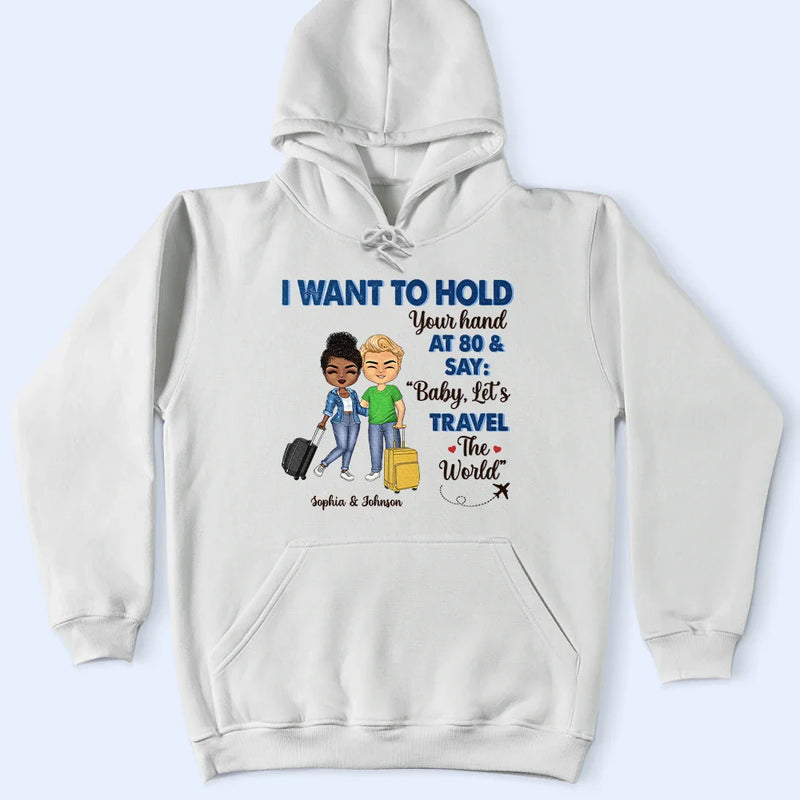 Husband And Wife Adventure Partners For Life - Personalized T Shirt