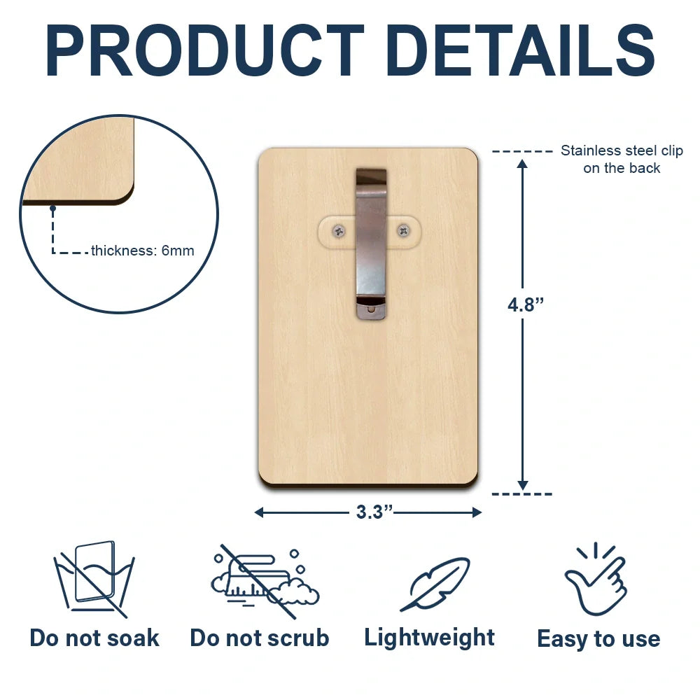 Custom Photo Dad We Love You - Personalized Custom Shaped Car Visor Clip