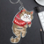 Cute Hanging Cats - Personalized Cutout Acrylic Keychain