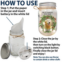 Custom Photo Your Light Will Shine In My Heart - Personalized Mason Jar Light