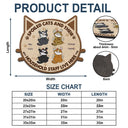 Spoiled Cats And Their Household Staff Live Here - Personalized Custom Shaped Doormat