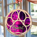 Memorial Dog Cat Paw If Love Could Have Saved You - Personalized Window Hanging Suncatcher Ornament