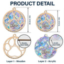 Memorial Dog Cat Paw If Love Could Have Saved You - Personalized Window Hanging Suncatcher Ornament