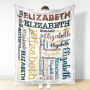 Prénoms de bébé et enfant : couverture polaire personnalisée, couverture sherpa 