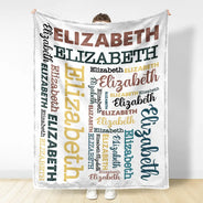 Kid Baby Names - Personalized Fleece Blanket, Sherpa Blanket