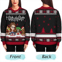 Christmas Dog Mom Mum - Personalized Unisex Ugly Sweater