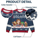 Christmas Dog Mom Mum - Personalized Unisex Ugly Sweater
