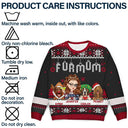Christmas Dog Mom Mum - Personalized Unisex Ugly Sweater
