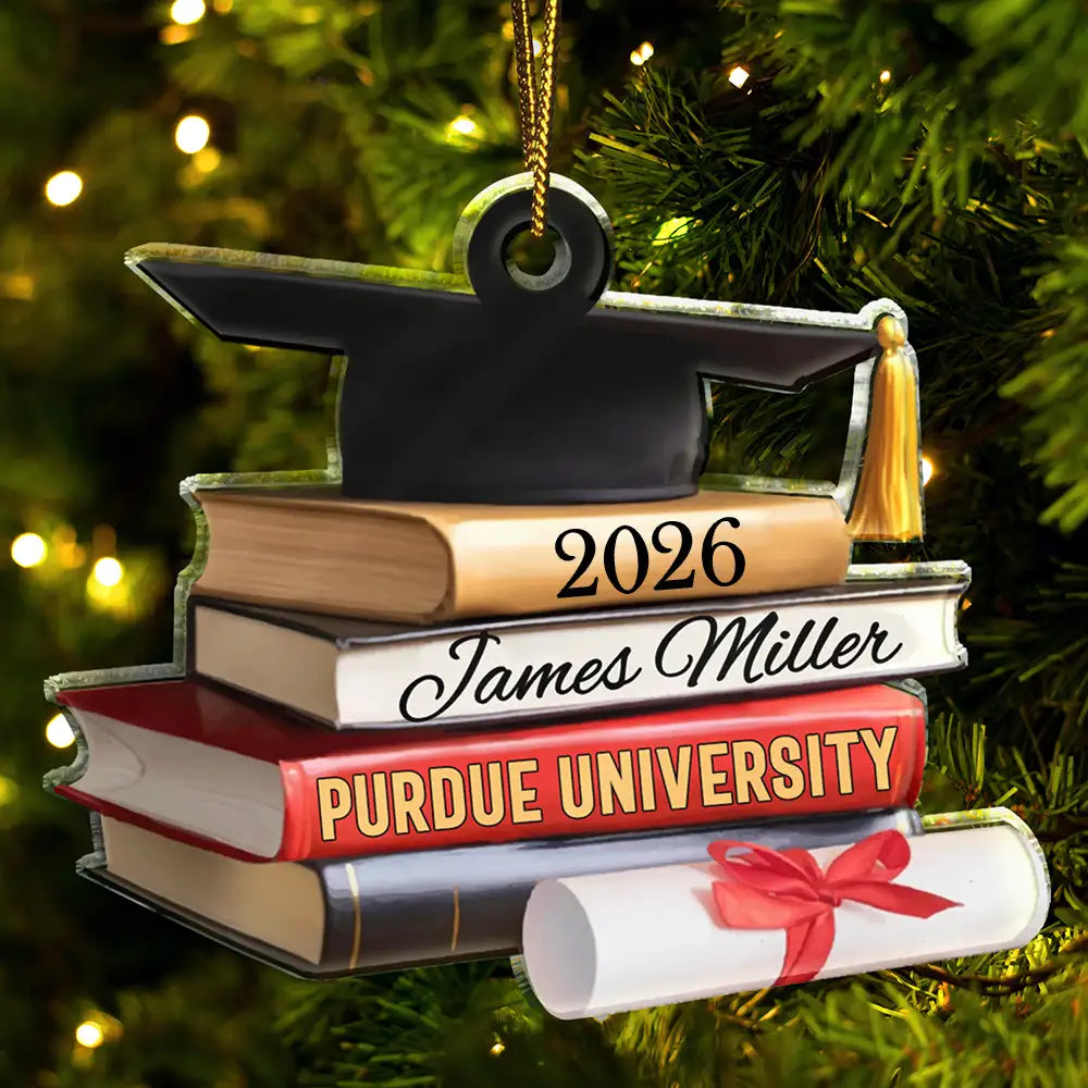 School Graduation - Personalized Custom Shaped Acrylic Ornament