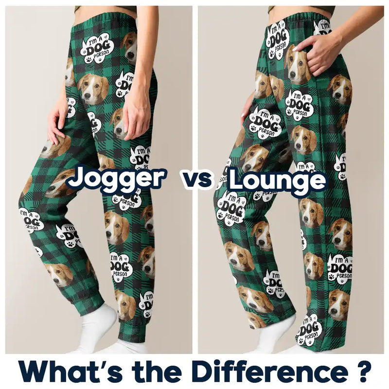 Custom Photo I'm A Dog Person - Personalized Pajama Pants