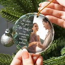 Gift For Couples - Custom Photo Newly Engaged Couple The Best Is Yet To Come - Personalized Circle Glass Ornament