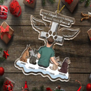 Memorial, Pet Lovers - Memorial Dogs Cats Some Angels Have Wings Mine Have Paws - Personalized Cutout Acrylic Ornament