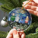 Family - Family Memorial You Are The Brightest Star In The Sky - Personalized Circle Glass Ornament