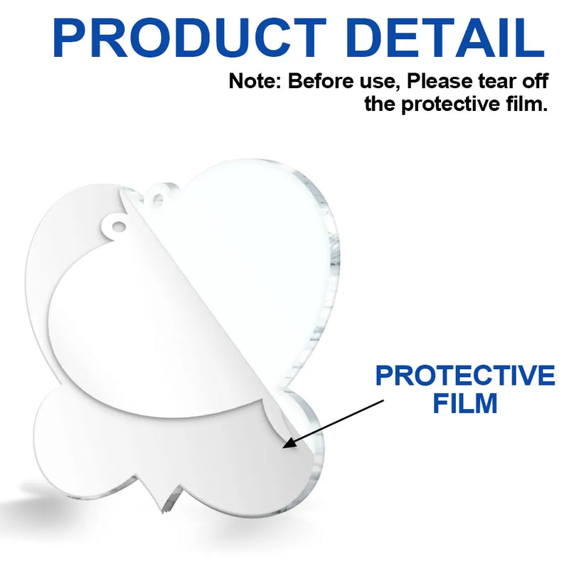 Ornement commémoratif « Je continuerai à te rendre fier » - Ornement acrylique personnalisé en forme de cœur 