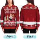 Couple You & Me And The Dogs - Personalized Unisex Ugly Sweater