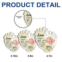 New baby, New Mom, New Dad - Custom Photo Baby's First Christmas - Personalized Custom Shaped Mirror Ornament