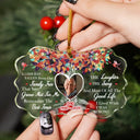 Memorial - Custom Photo Memorial A Limb Has Fallen From Our Family Tree - Personalized Medallion Glass Ornament
