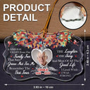 Memorial - Custom Photo Memorial A Limb Has Fallen From Our Family Tree - Personalized Medallion Glass Ornament