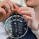 Gift For Yourself, Gift For Women, Gift For Wife, Gift For Girlfriend, Gift For Mother, Gift For Daughter, Gift For Sisters, Gift For Bestie, Gift For Grandma - God Says You Are Unique Special Lovely Birth Month Flower - Personalized Circle Glass Ornament
