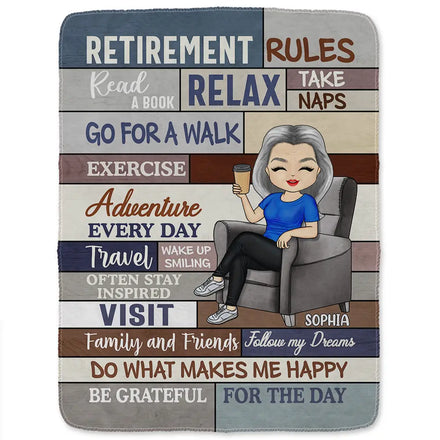 Règles de retraite - Couverture polaire personnalisée, couverture sherpa 