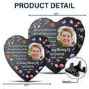 Memorial,Custom Photo,Sad - Custom Photo Those We Love Don't Go Away - Personalized Heart Memorial Garden Stone