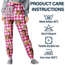 Gift For Couples, Gift For Husband, Gift For Wife, Gift For Boyfriend, Gift For Girlfriend, Pet Lovers, Dog Lovers, Cat Lovers - Custom Photo You & Me And The Dog Cat Pet Plaid Pattern - Personalized Pajama Pants