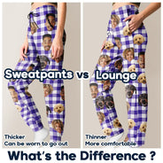 Gift For Couples, Gift For Husband, Gift For Wife, Gift For Boyfriend, Gift For Girlfriend, Pet Lovers, Dog Lovers, Cat Lovers - Custom Photo You & Me And The Dog Cat Pet Plaid Pattern - Personalized Pajama Pants