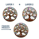 Family,Happy - Family Unbreakable Bond Tree Of Life - Personalized Custom Shaped Car Visor Clip