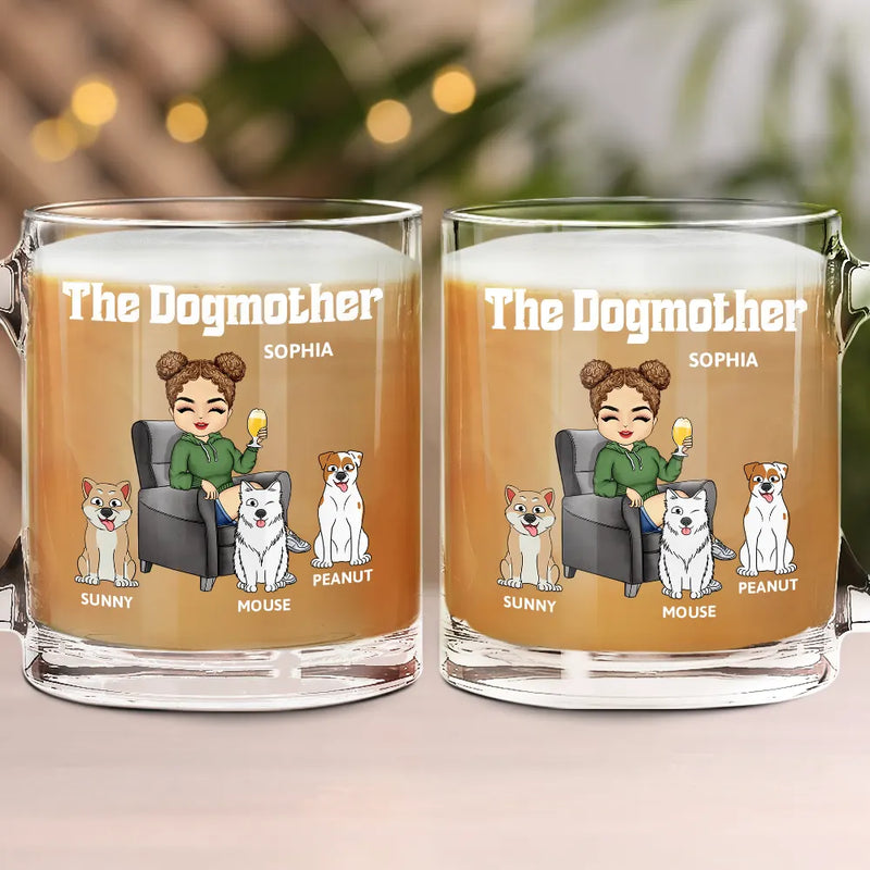 Dog Lovers, Dog Mom, Gift For Women - The Dog Mother - Personalized Glass Mug