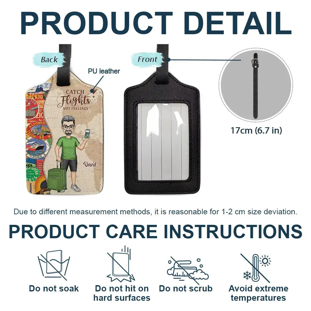 Gift For Yourself,Travel,Gift For Women,Happy - And So The Adventure Begins Travel Lover - Personalised Luggage Tag