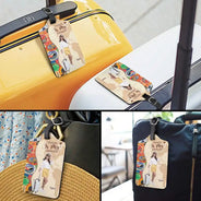 Travel, Gift For Yourself, Gift For Women, Gift For Men - Custom Photo Travel Lover And So The Adventure Begins - Personalized Luggage Tag