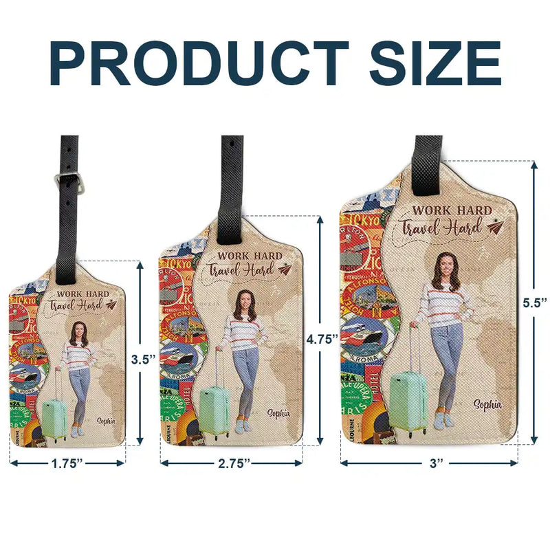 Travel, Gift For Yourself, Gift For Women, Gift For Men - Custom Photo Travel Lover And So The Adventure Begins - Personalized Luggage Tag