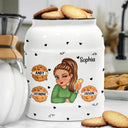 Kisses And Cookies - Personalized Cookie Jar