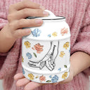 Hand In Hand, I Will Always Protect You - 3D Inflated Effect Printed Cookie Jar, Personalized Cookie Jar