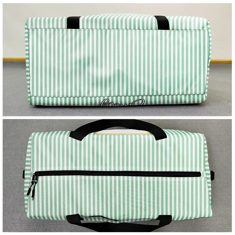 Travel, Gift For Yourself, Gift For Women - Name Monogram - Personalized Duffle Bag
