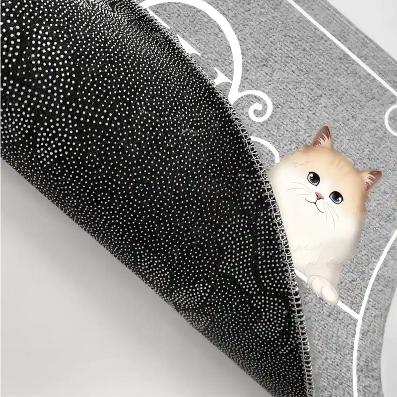 Pet Lovers, Dog Lovers, Cat Lovers - Monogram Family Name Dog Cat Pet - Personalized Doormat
