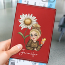 Travel,Gift For Yourself,Gift For Women,Happy - Birth Month Flower Travel Lover - Personalized Passport Cover, Passport Holder