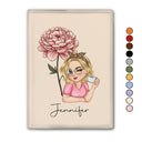 Travel,Gift For Yourself,Gift For Women,Happy - Birth Month Flower Travel Lover - Personalized Passport Cover, Passport Holder
