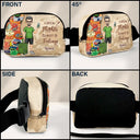 Travel, Gift For Yourself, Gift For Women, Gift For Men - And So The Adventure Begins - Personalized Crossbody Belt Bag