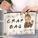 Travel,Gift For Yourself,Gift For Women,Happy - Crap Bag - Personalized Cosmetic Bag