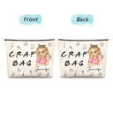 Travel,Gift For Yourself,Gift For Women,Happy - Crap Bag - Personalized Cosmetic Bag