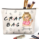 Travel,Gift For Yourself,Gift For Women,Happy - Crap Bag - Personalized Cosmetic Bag