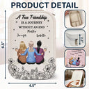 Gift For Bestie - Without An End Besties - Personalized Makeup Box With LED Mirror
