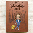 Travel, Gift For Yourself, Gift For Women, Gift For Men - My Adventure Book Travel Journal - Personalized Leather Journal