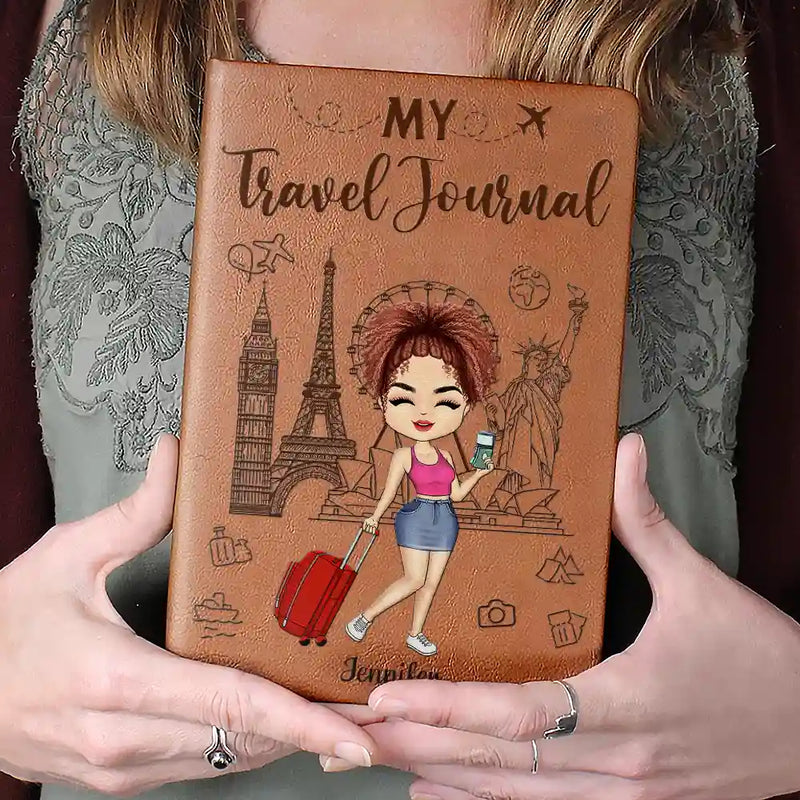 Travel, Gift For Yourself, Gift For Women, Gift For Men - My Adventure Book Travel Journal - Personalized Leather Journal