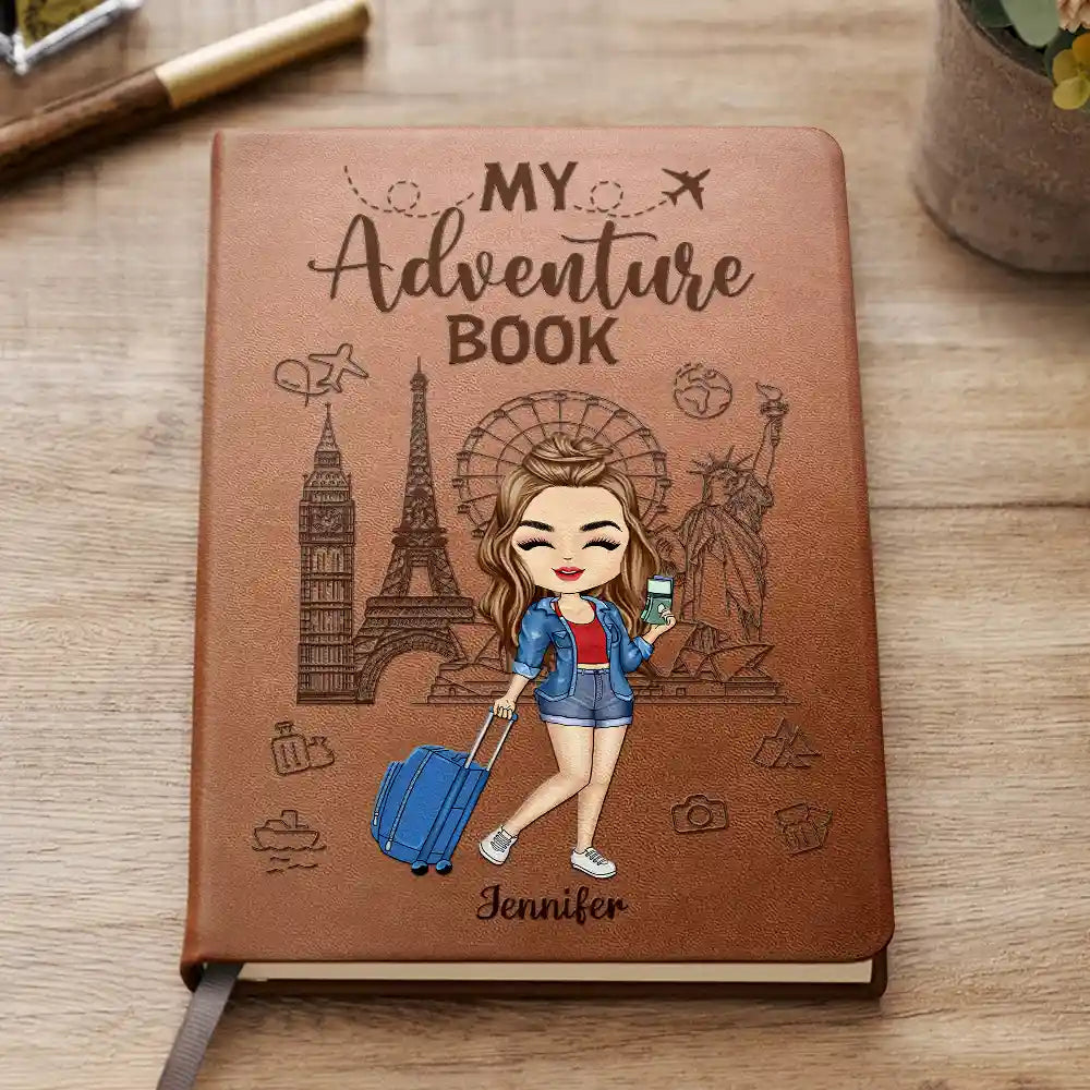 My Adventure Book Travel Journal - Personalized Leather Journal