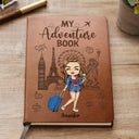Travel, Gift For Yourself, Gift For Women, Gift For Men - My Adventure Book Travel Journal - Personalized Leather Journal